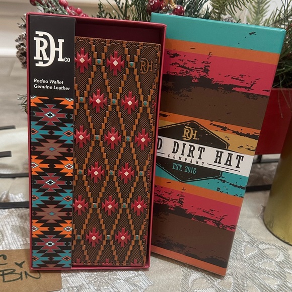 Boot Barn Other - New Red Dirt Hat Co Unisex Wallet Rodeo Leather Southwest RedTan 23111876W16